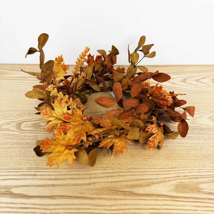 Maple And Walking Fern Candle Ring