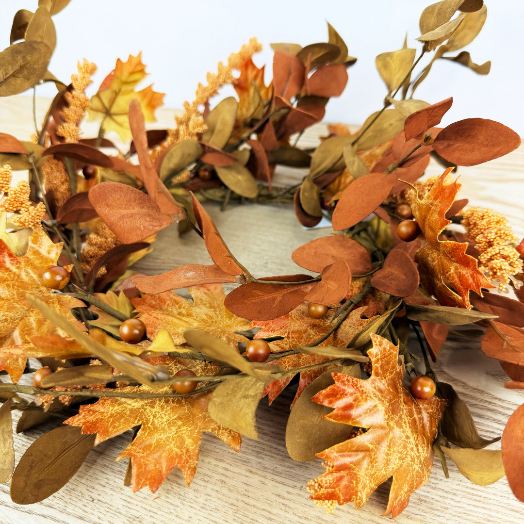 Maple And Walking Fern Candle Ring