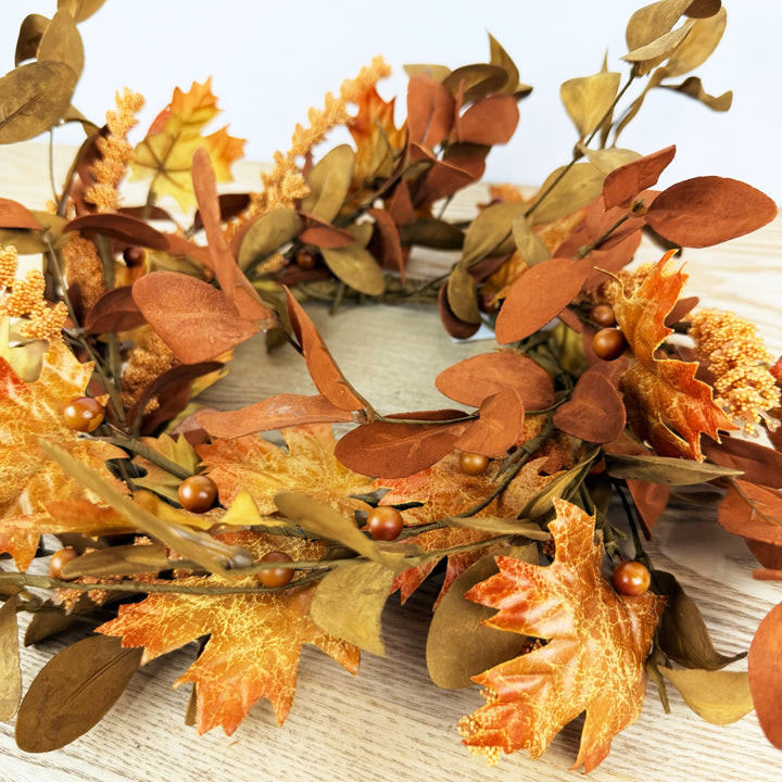 Maple And Walking Fern Candle Ring