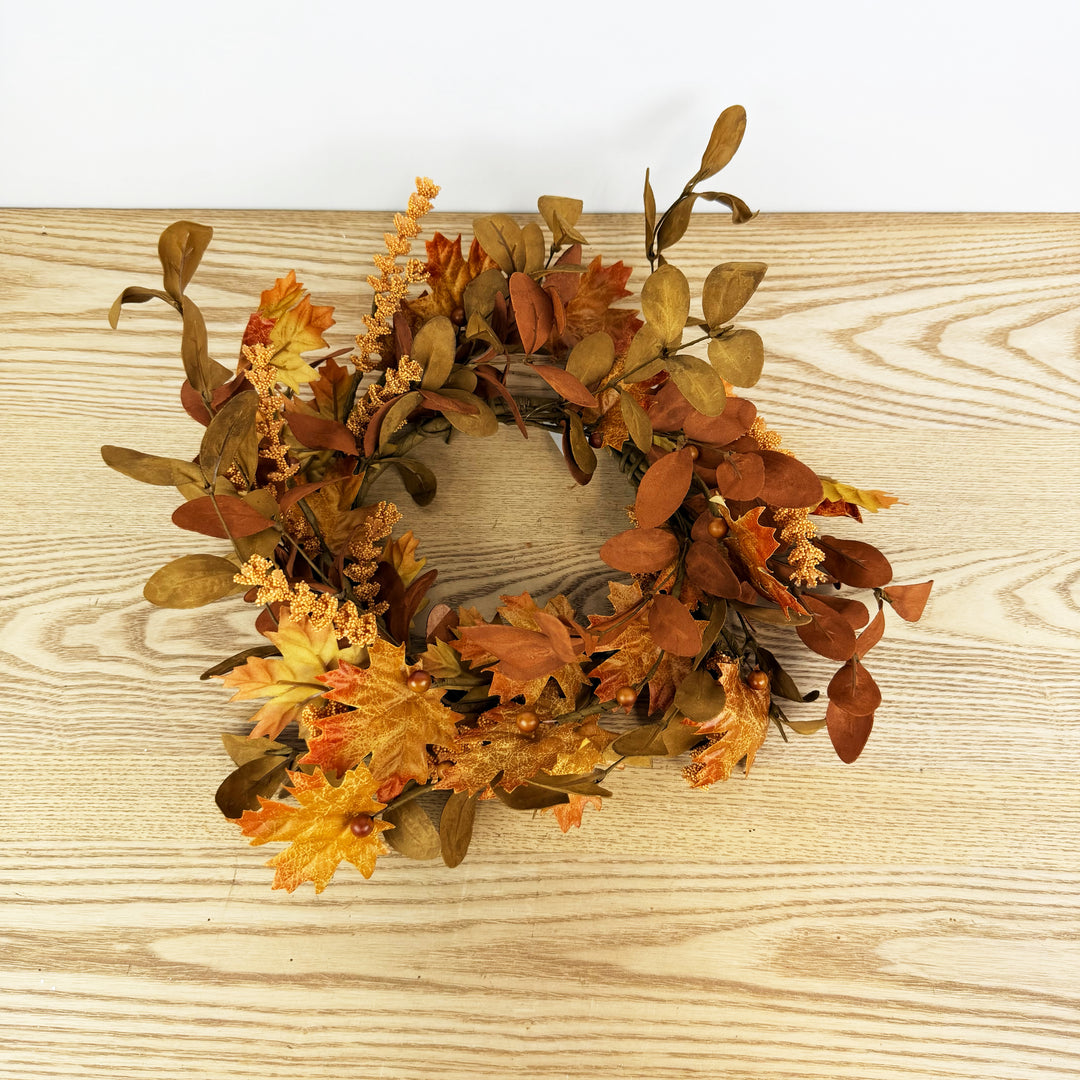 Maple And Walking Fern Candle Ring