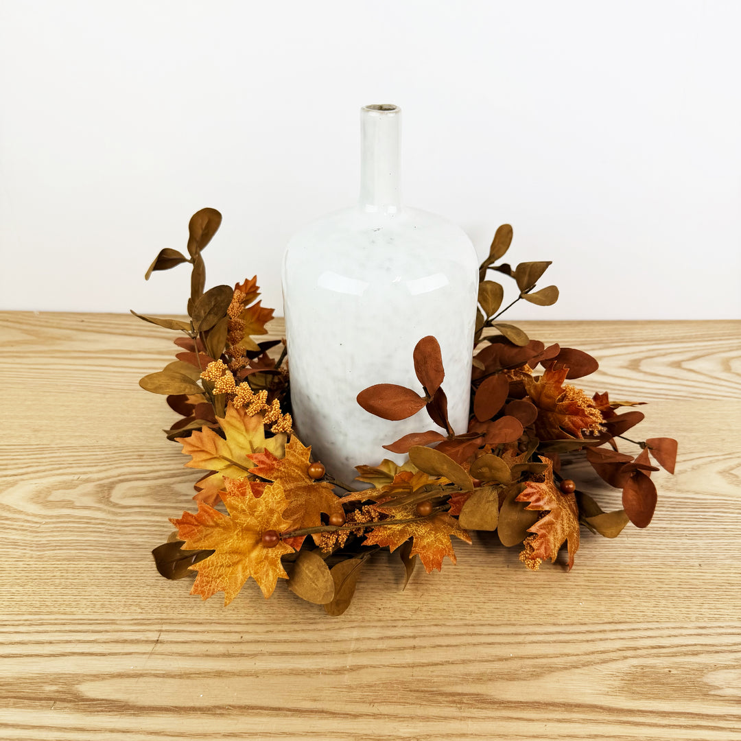 Maple And Walking Fern Candle Ring