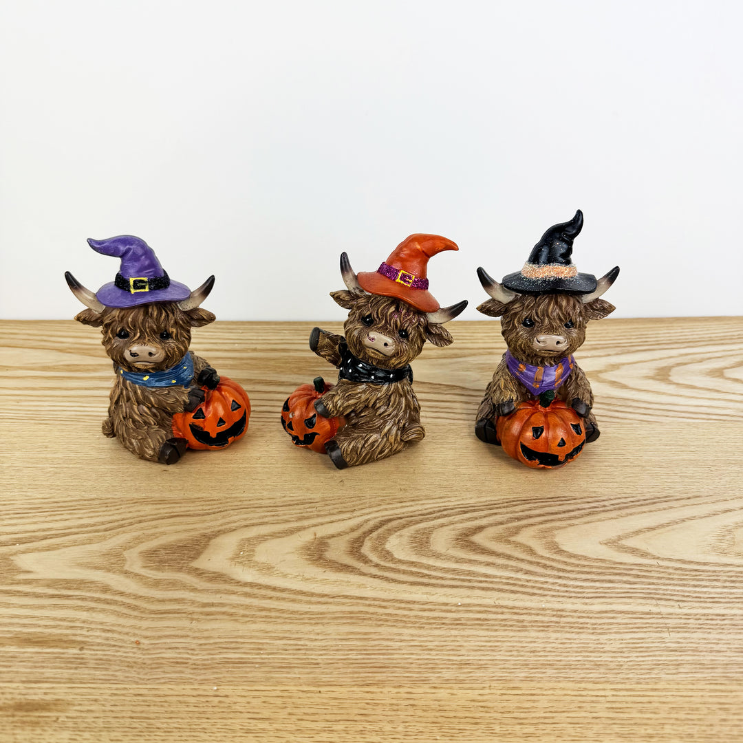 Halloween Highland Cow, 3 Styles
