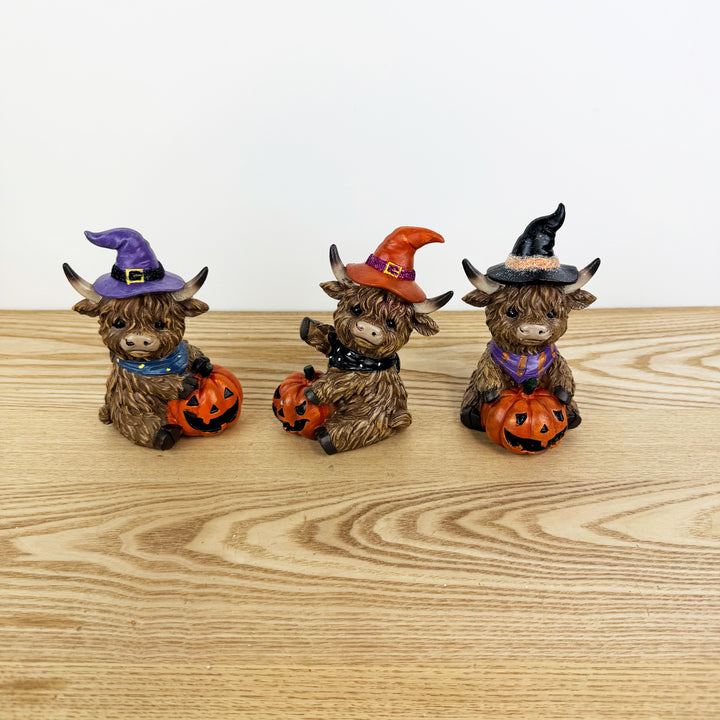 Halloween Highland Cow, 3 Styles