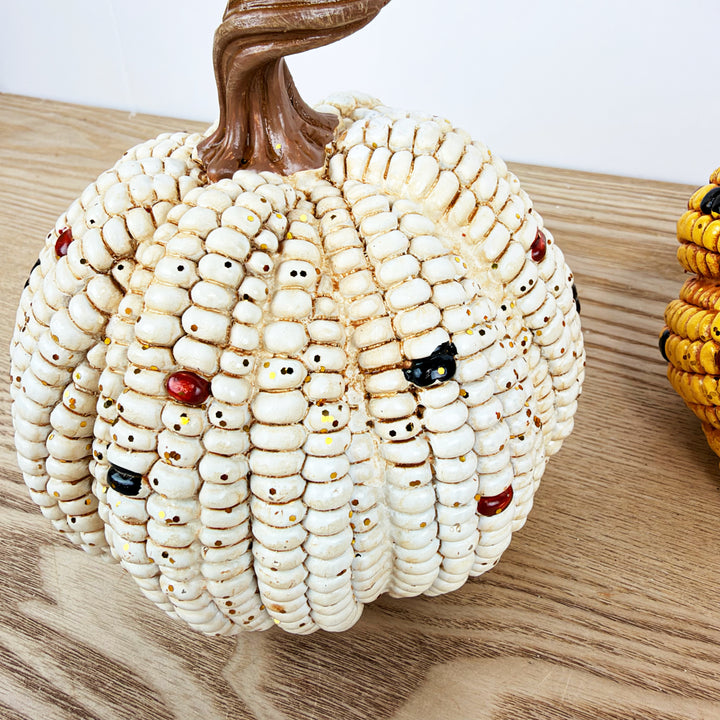 Resin Harvest Corn Pumpkin, 3 Styles