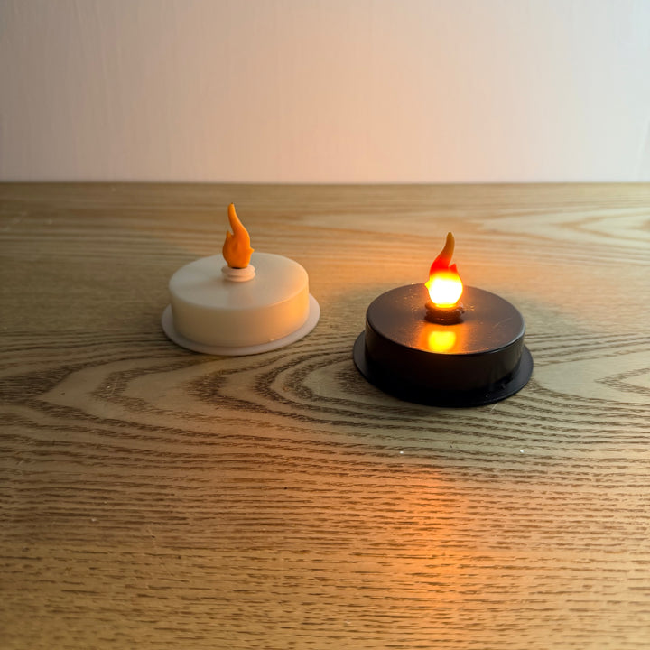 FireGlow Flame Holiday Tealight Candle, 2 base colors