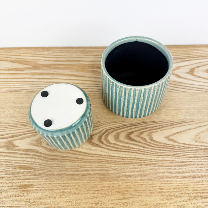 Orb Patterned Ceramic Pots, Available in 2 Sizes