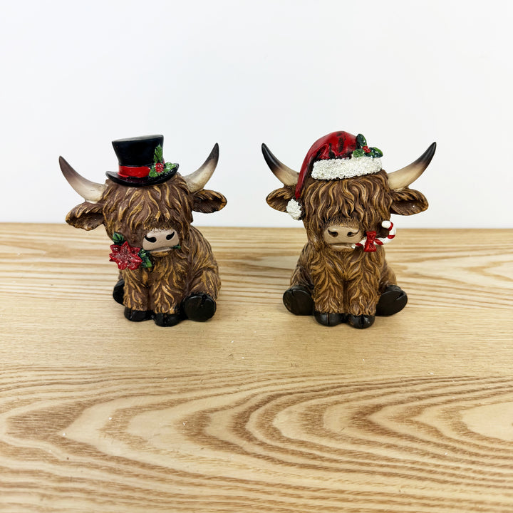 Highland Cow Figurines - 2 Styles