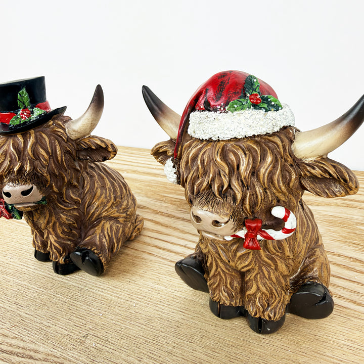Highland Cow Figurines - 2 Styles