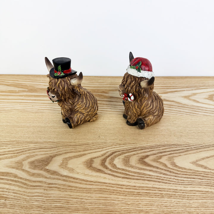 Highland Cow Figurines - 2 Styles