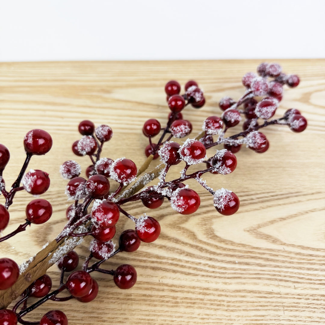 Frosted Berry Spray Red