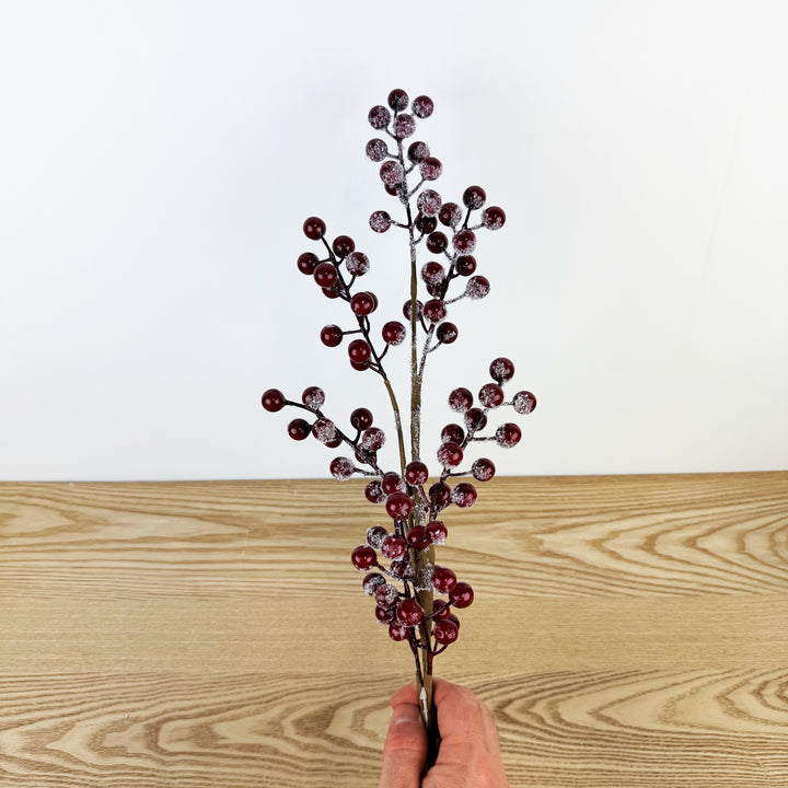 Frosted Berry Spray Red
