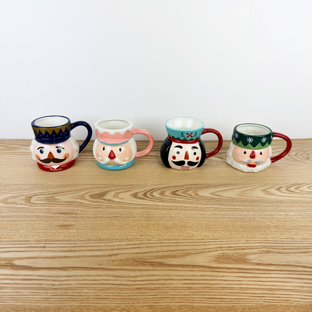 Ceramic Nutcracker Mug, 4 Styles