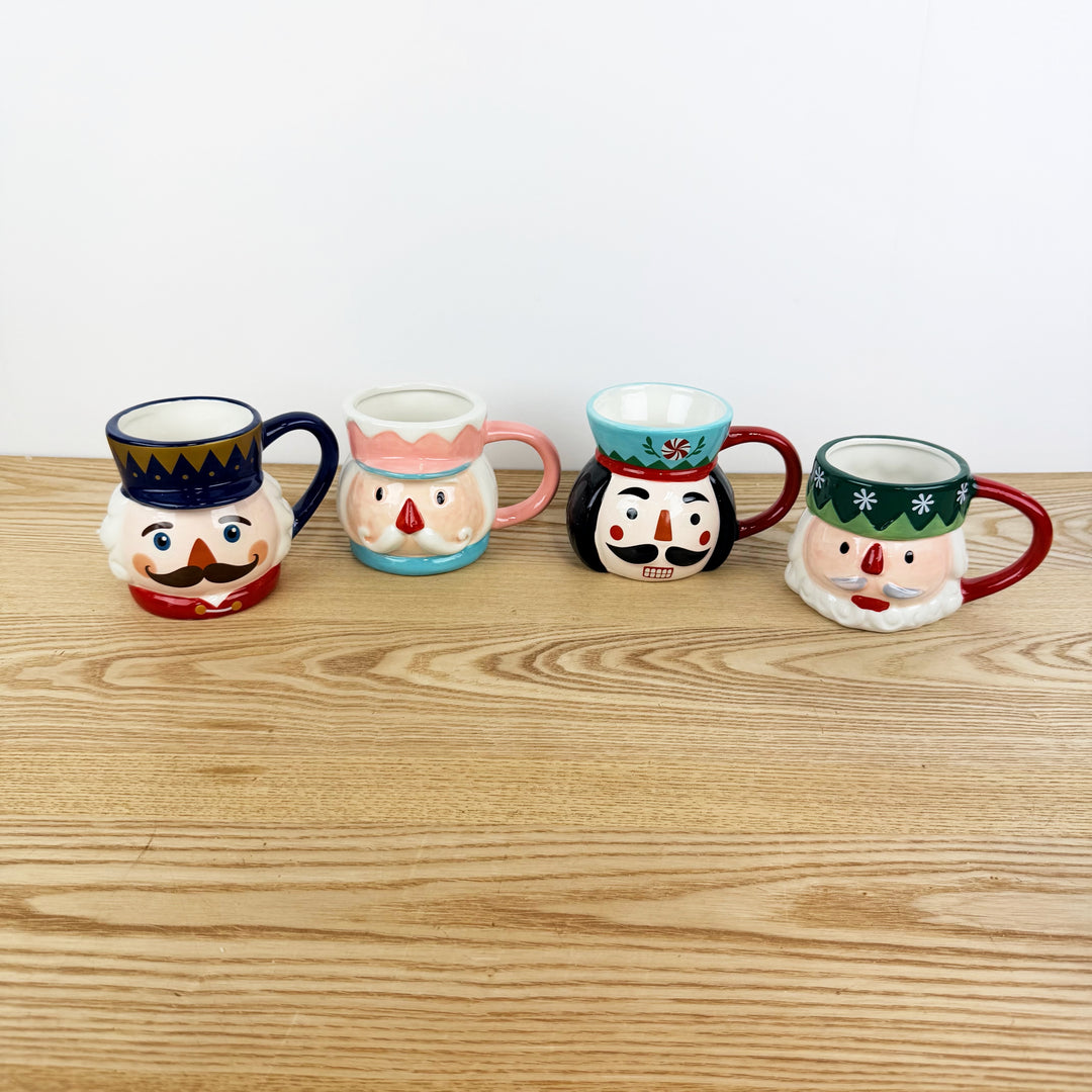 Ceramic Nutcracker Mug, 4 Styles