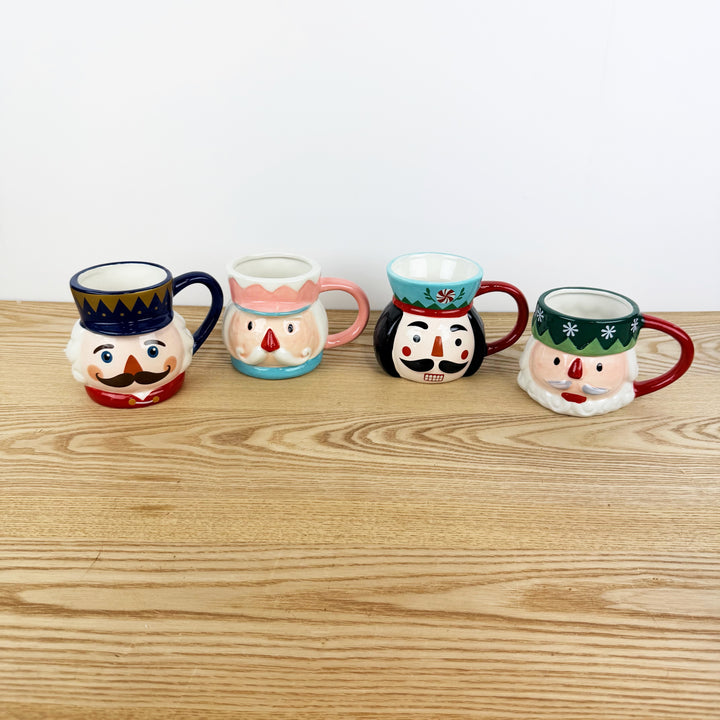 Ceramic Nutcracker Mug, 4 Styles