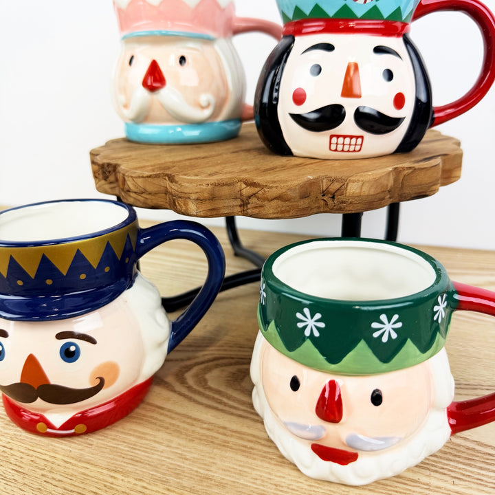 Ceramic Nutcracker Mug, 4 Styles