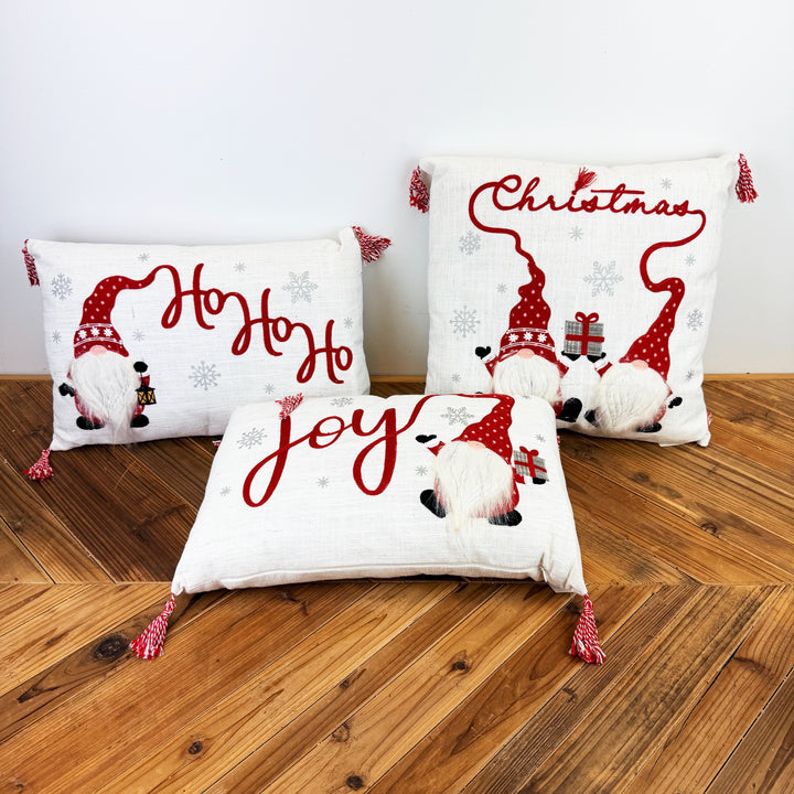 Christmas Gnome Design Pillow, 3 Styles