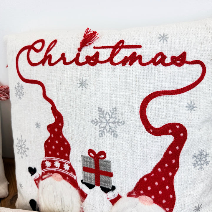 Christmas Gnome Design Pillow, 3 Styles