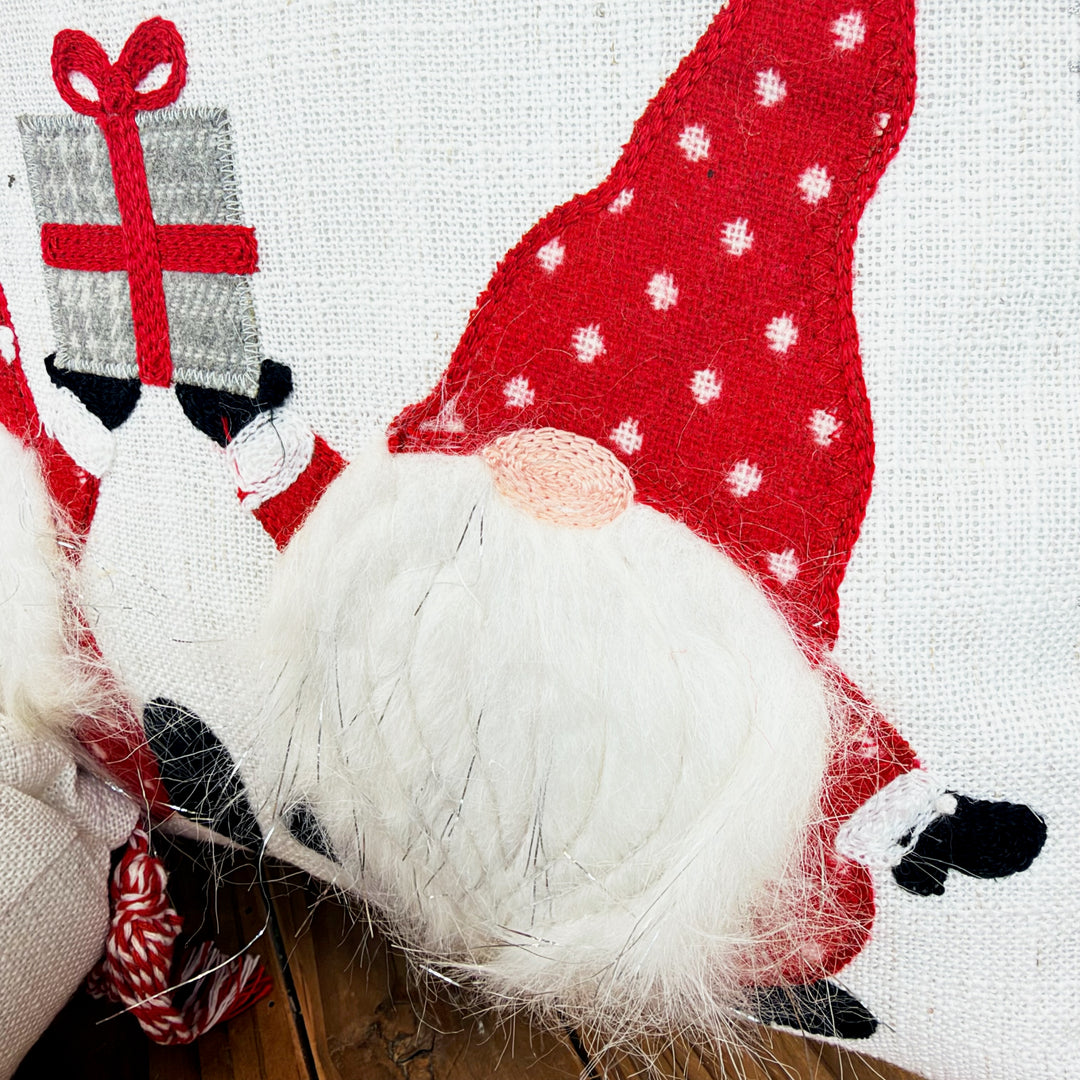 Christmas Gnome Design Pillow, 3 Styles