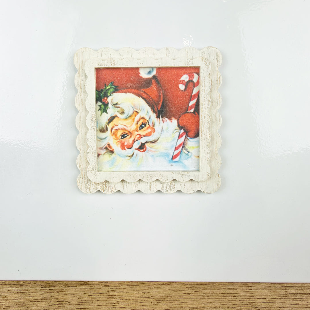 Retro Christmas Holiday Vintage Style Magnets, 6 Styles