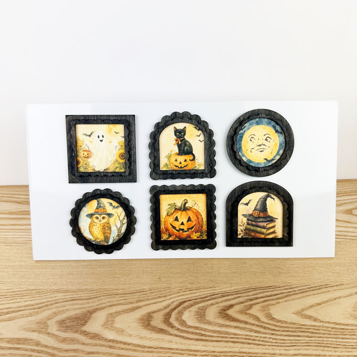 Halloween Vintage Style Magnets, 6 Styles