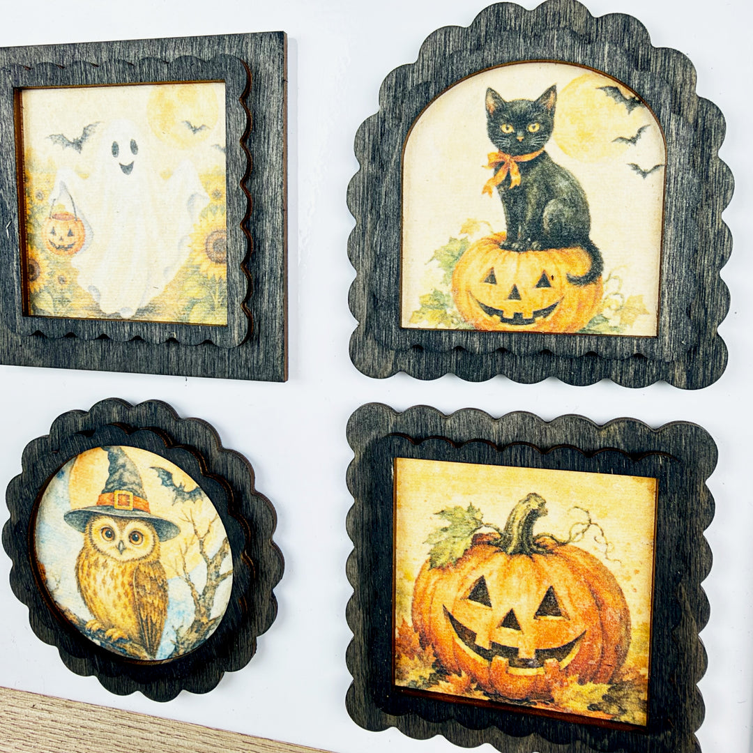 Halloween Vintage Style Magnets, 6 Styles