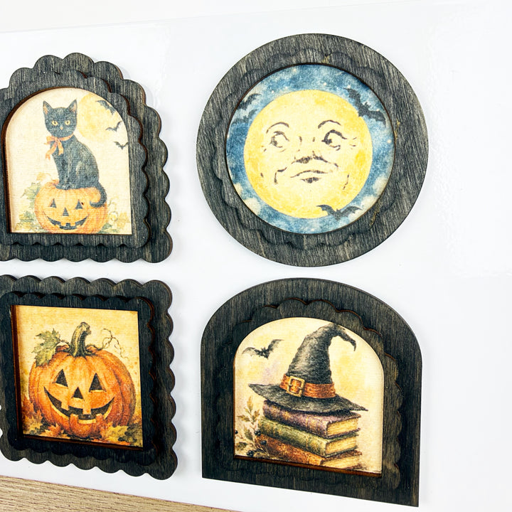 Halloween Vintage Style Magnets, 6 Styles
