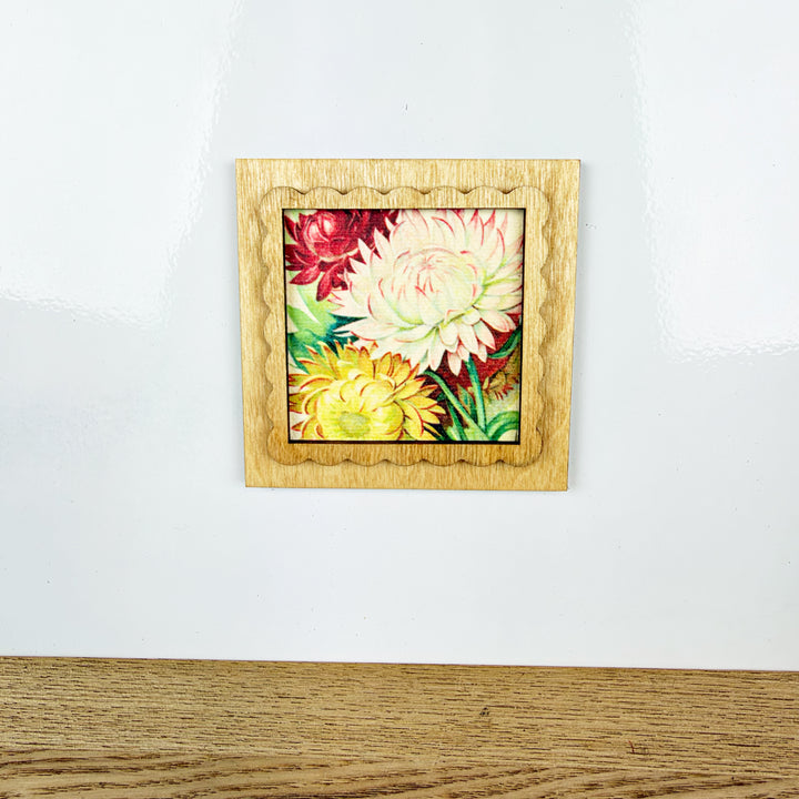 Summer Florals Vintage Style Magnets, 6 styles