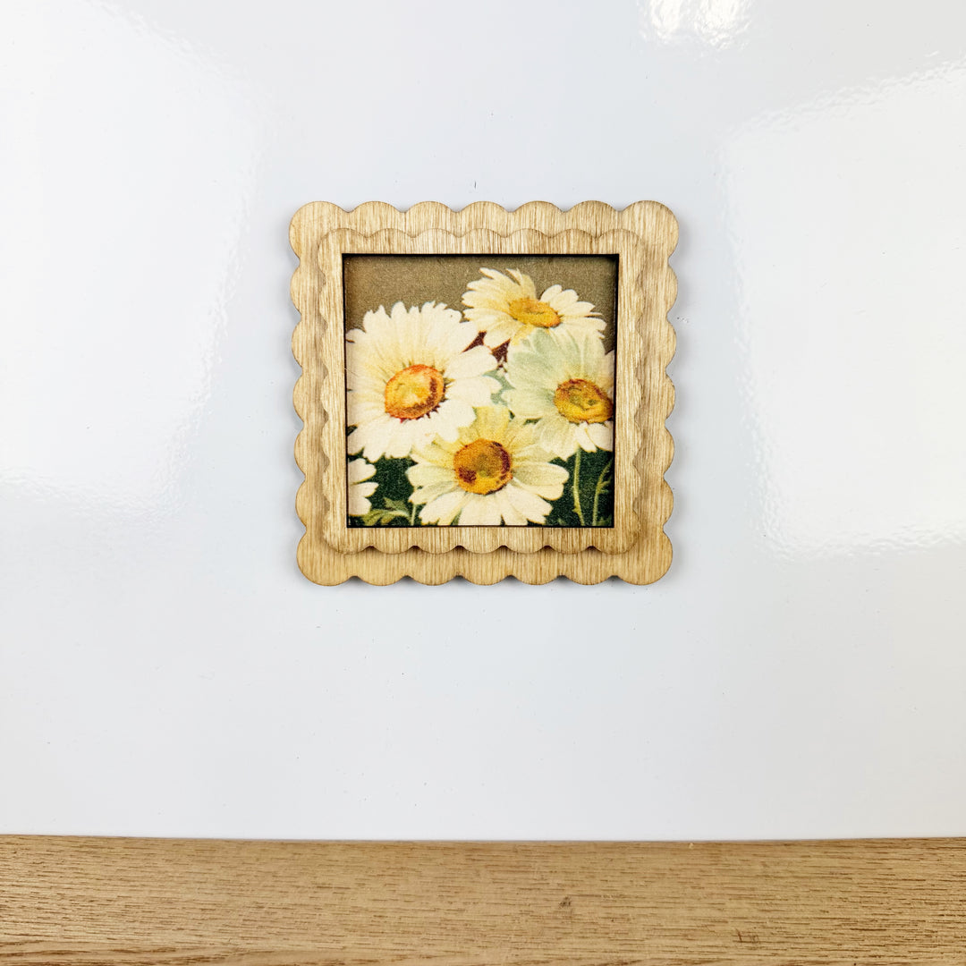 Summer Florals Vintage Style Magnets, 6 styles