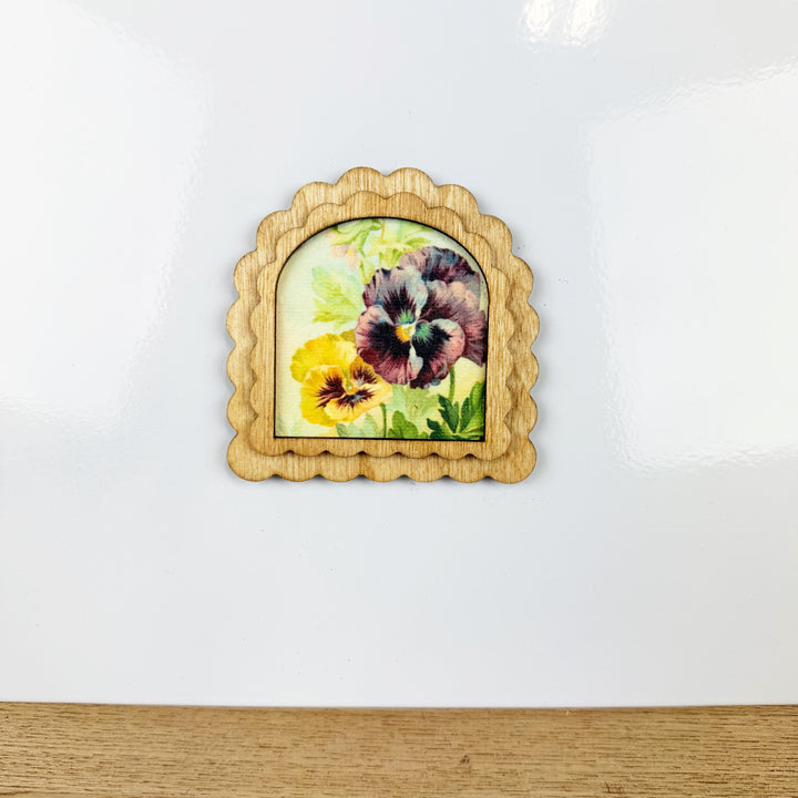 Summer Florals Vintage Style Magnets, 6 styles