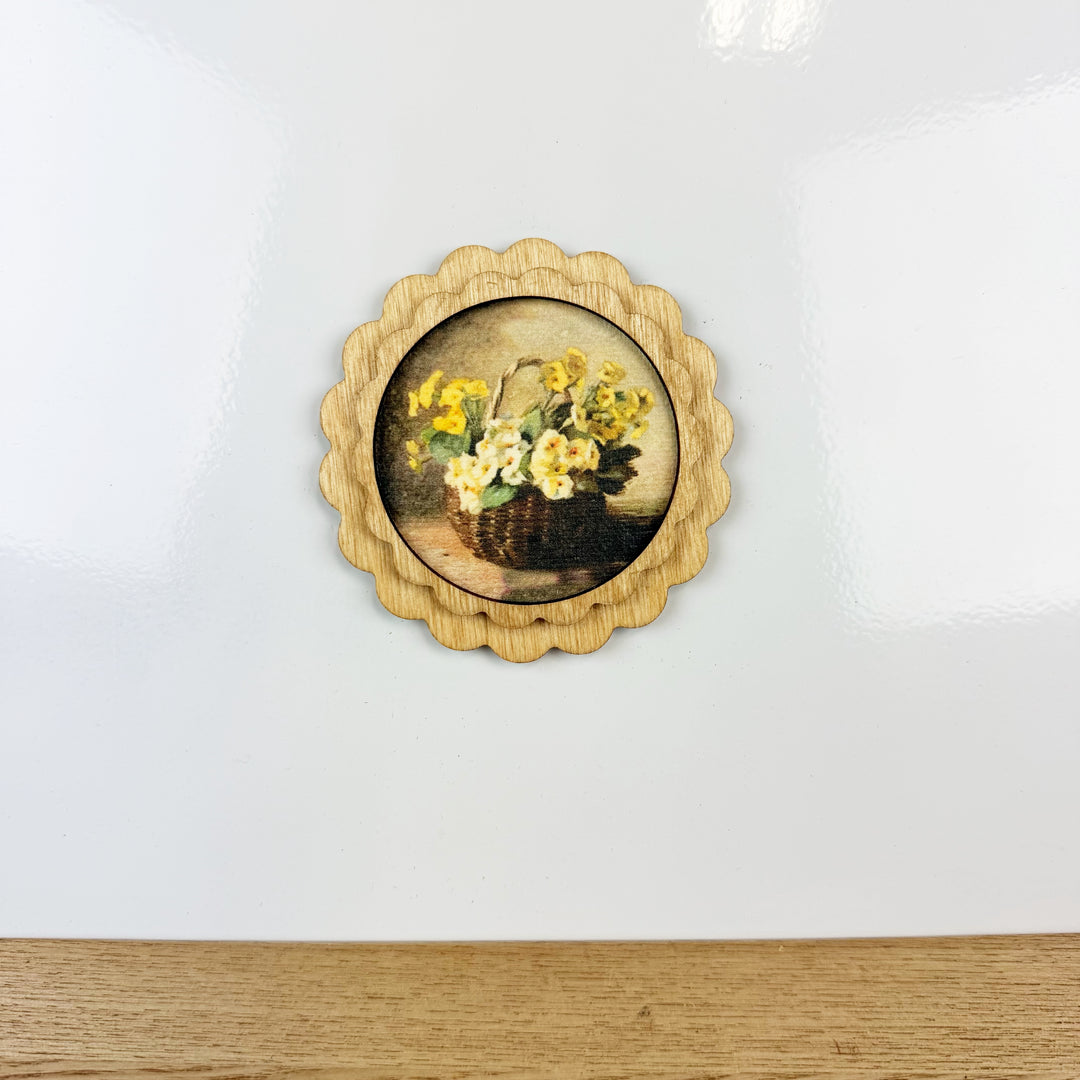 Summer Florals Vintage Style Magnets, 6 styles