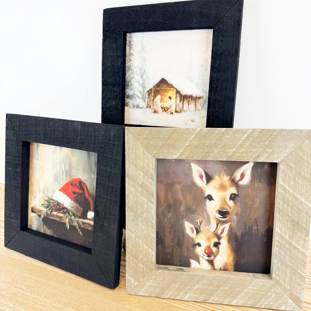 Christmas Framed Wall Art - Small Square