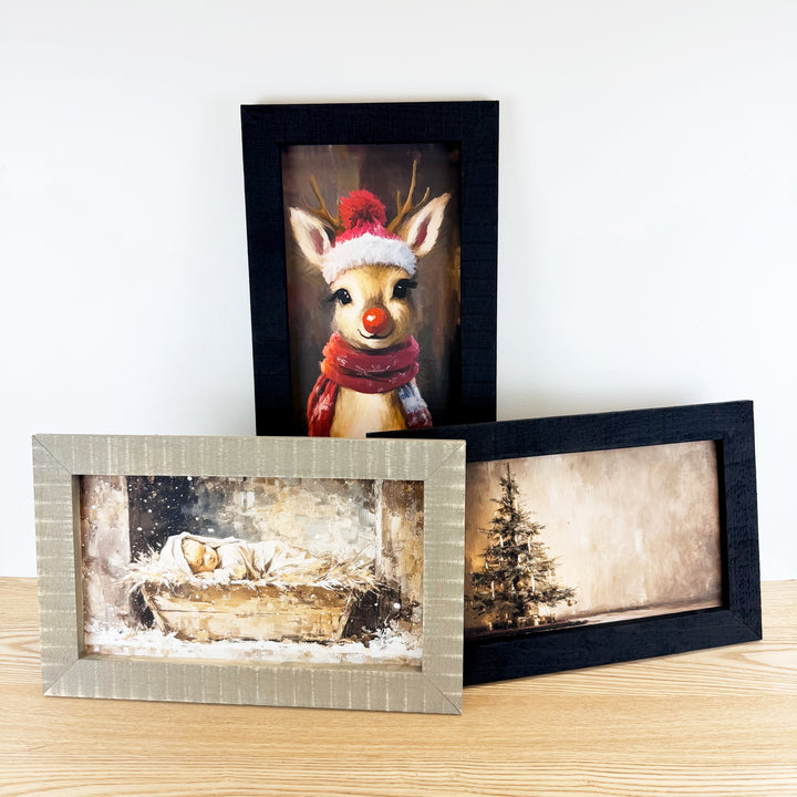 Christmas Framed Wall Art - Small Rectangle
