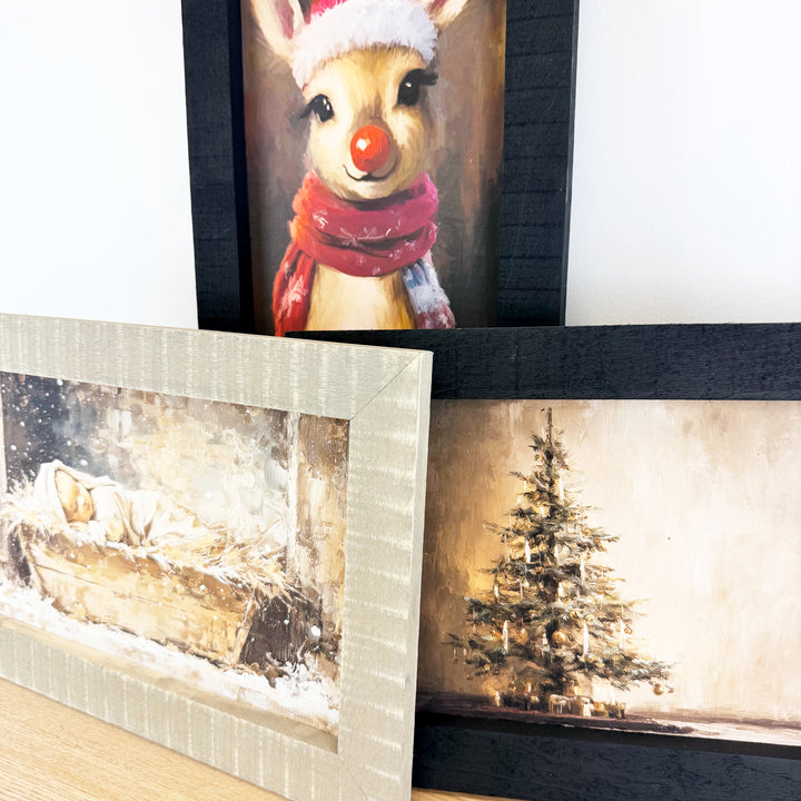 Christmas Framed Wall Art - Small Rectangle