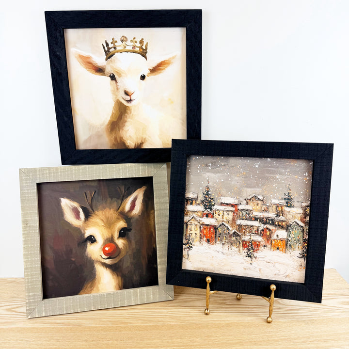 Christmas Framed Wall Art - Large Square