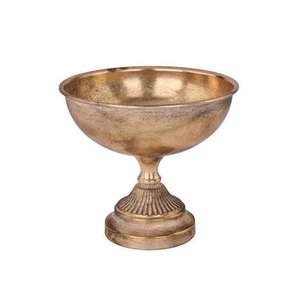 Tin Footed Compote - Antique Gold
