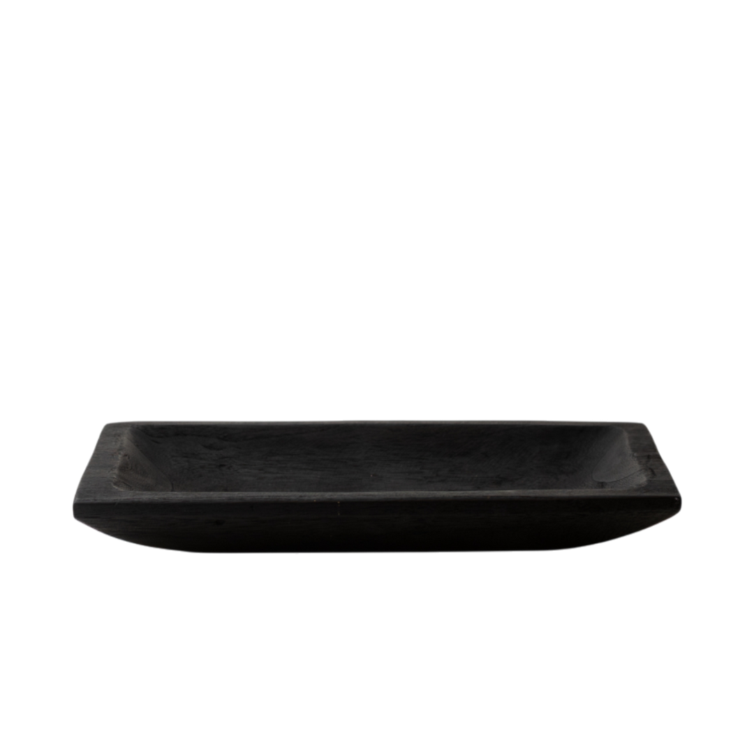 Wood Dough Bowl - Black