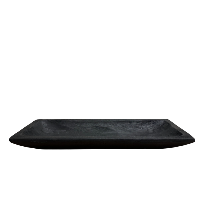 Rectangle Wood Dough Bowl - Black