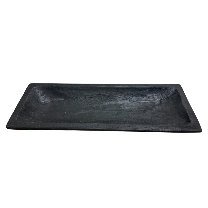 Rectangle Wood Dough Bowl - Black
