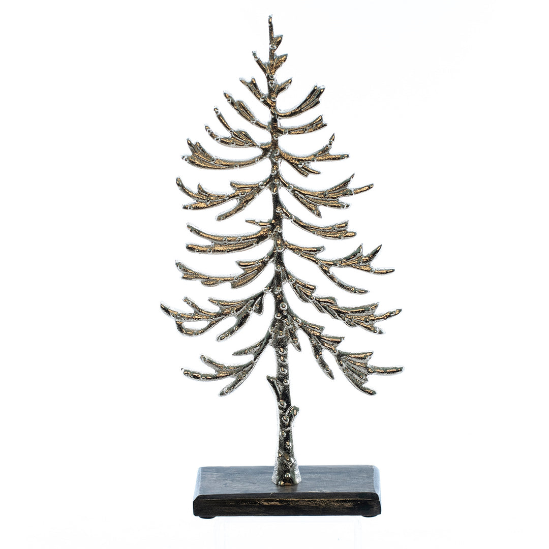 Silver Branch Tree on Black Base, 2 Sizes