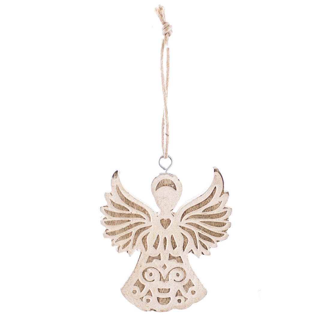 Wood Angel Ornament