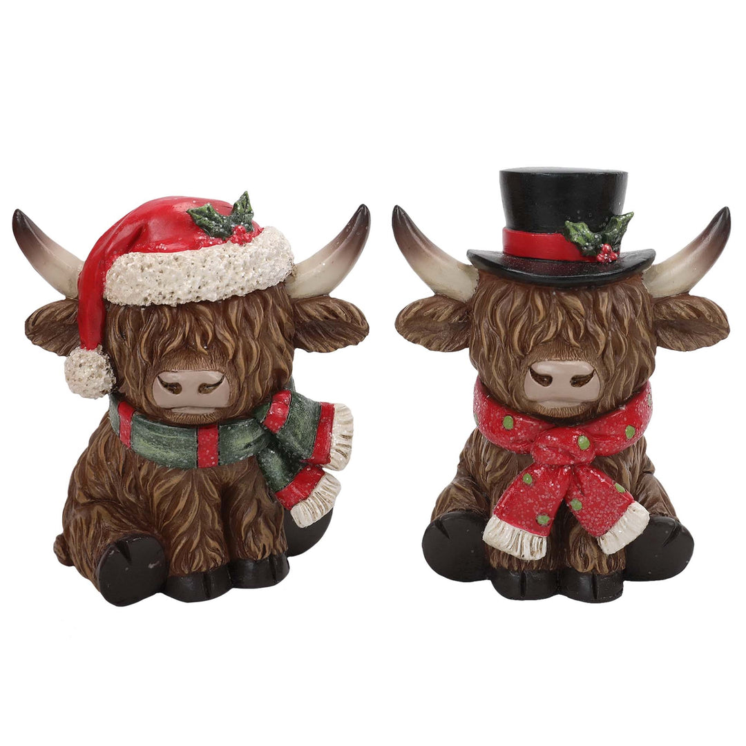 Highland Cow Figurines - 2 Styles