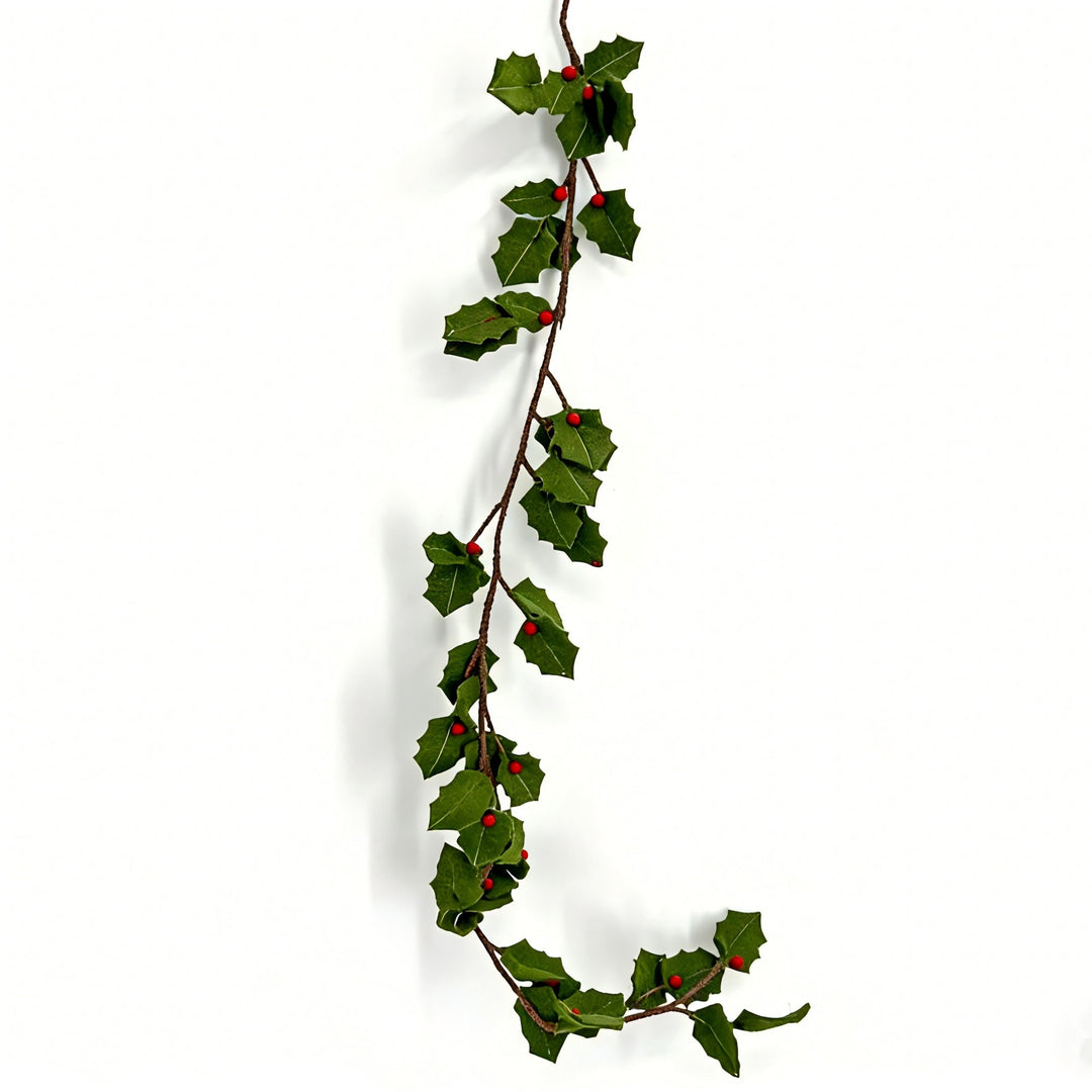 Felt Holly Garland