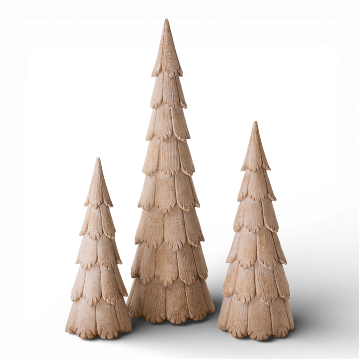 Polyresin Tree, Set of 3