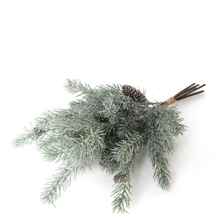 Frosted Pine w/Pinecone Pick Bundle