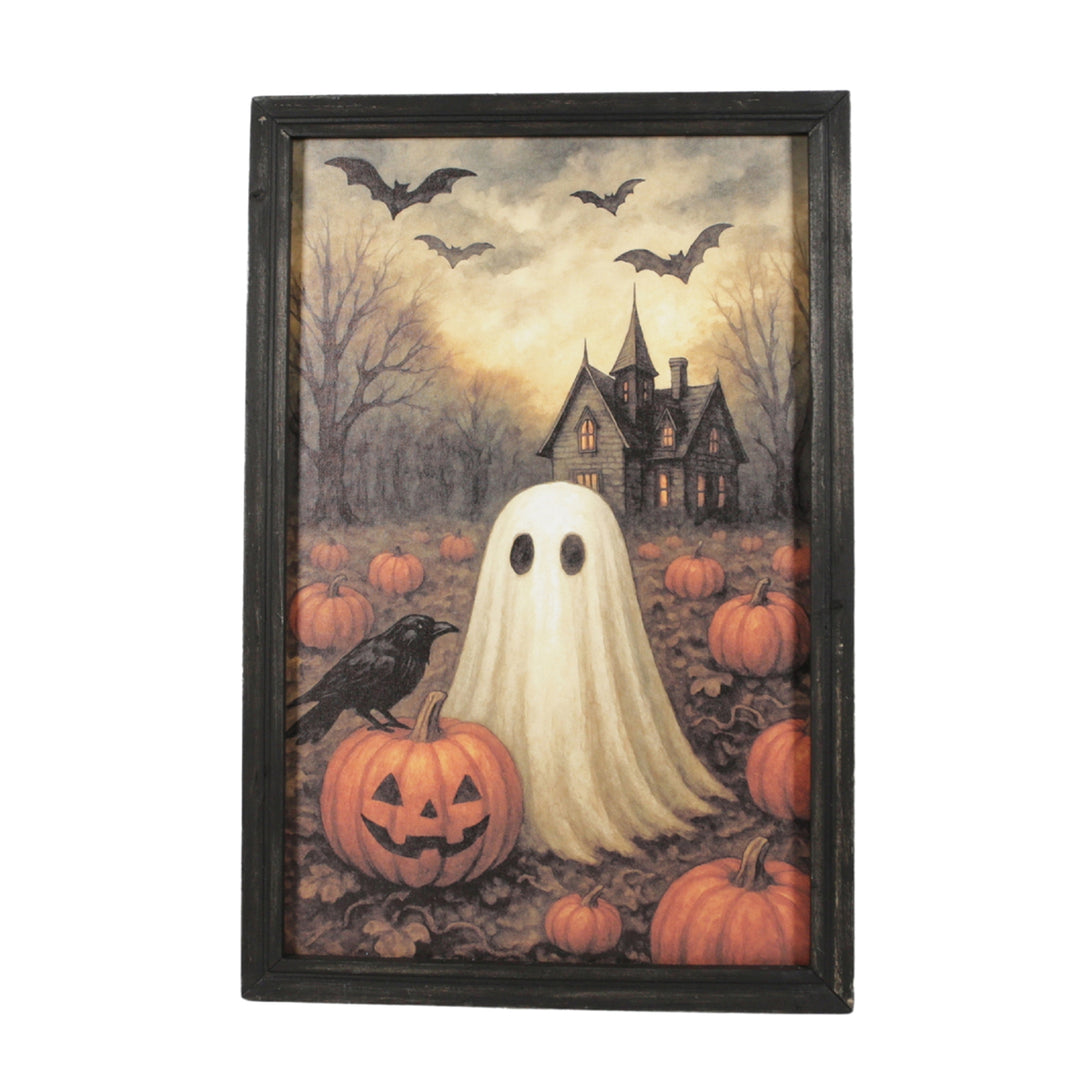 Ghost, House, & Pumpkin Frame