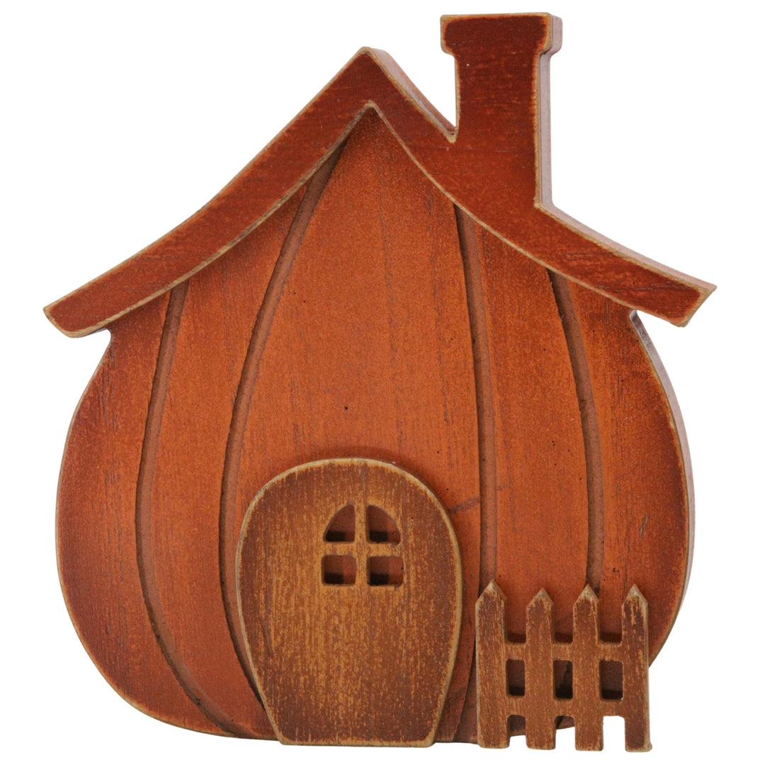 Wooden Pumpkin House