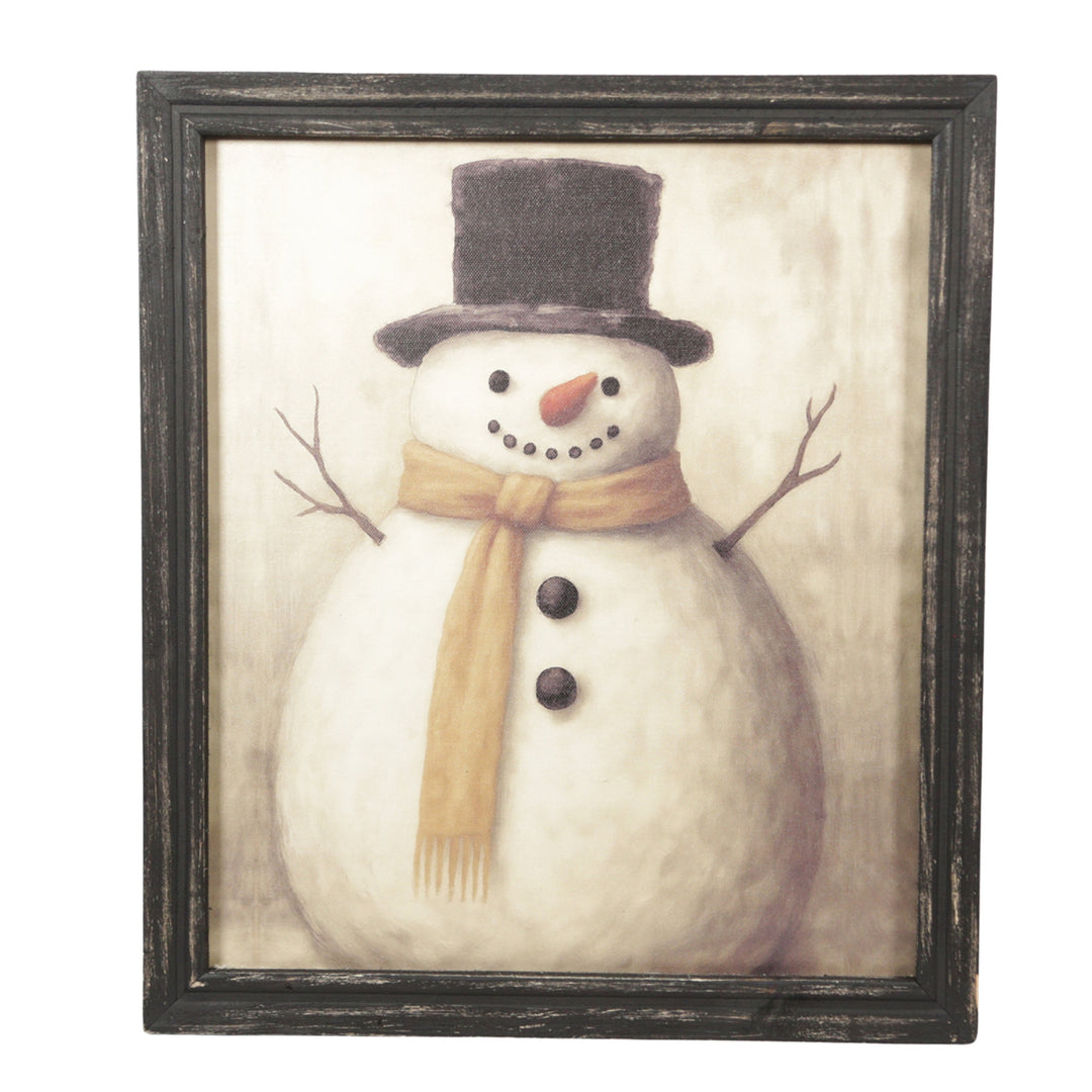 Top Hat Stack Snowman Picture Frame