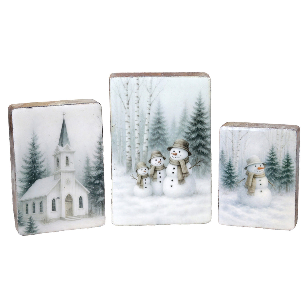 Snowy Forest Blocks, 3 styles available