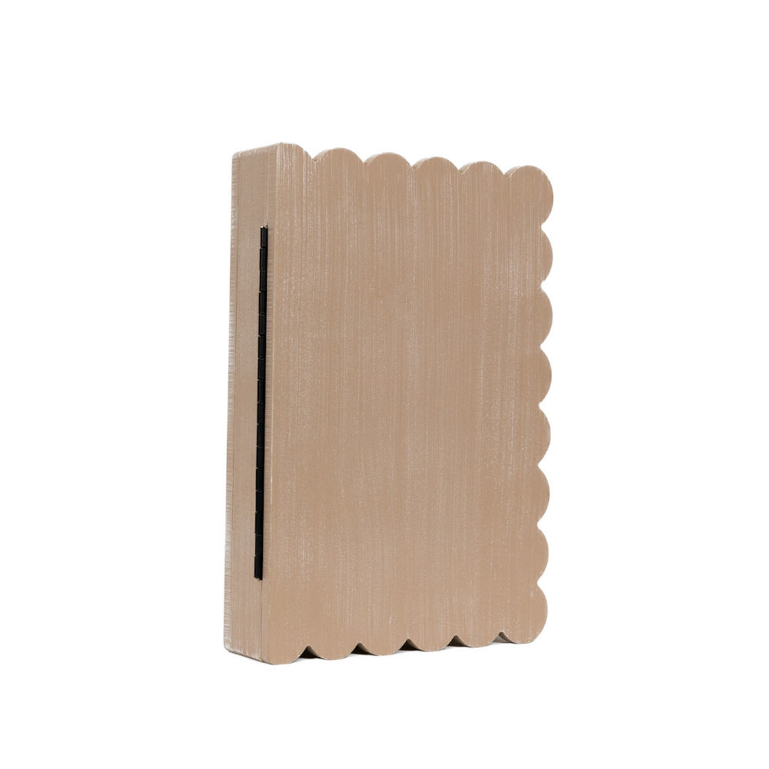 Wood Scallop Keepsake Box