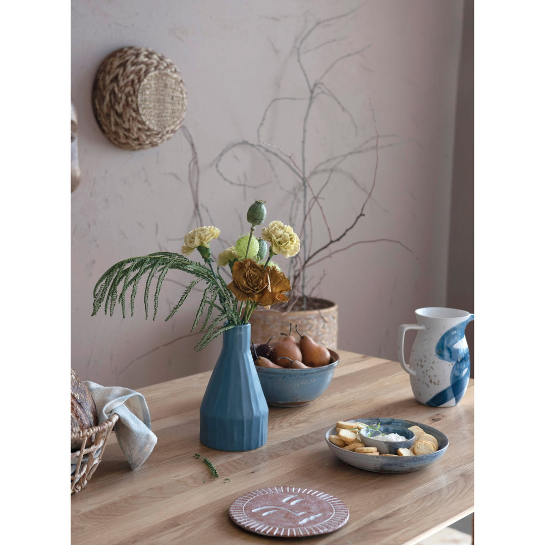 Round Stoneware Chip & Dip